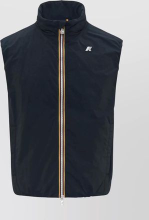 K-Way warm sleeveless high collar coat