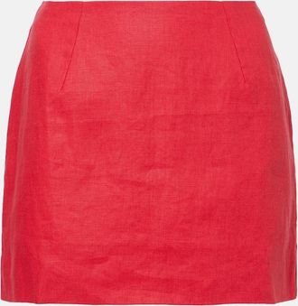 Faithfull The Brand Minigonna Jane in lino