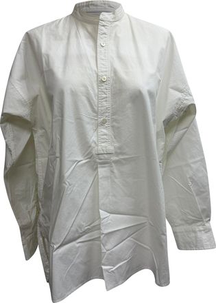 Joseph Button Down Shirt in White Cotton