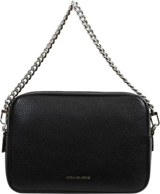 Michael Kors Tassen, Dames, Zwart, ONE Size, Leer, Leren Schoudertas