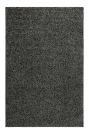 Esprit Alfombra de pelo largo gris oscuro suave 133x200