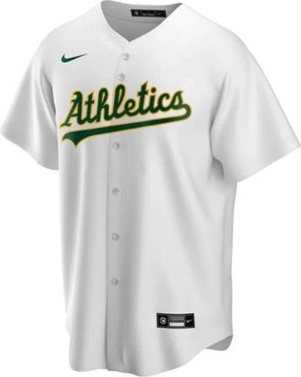 Nike Oakland Athletics Baseball Jersey Wit - Heren - Fitness - Wit - S - Fitness