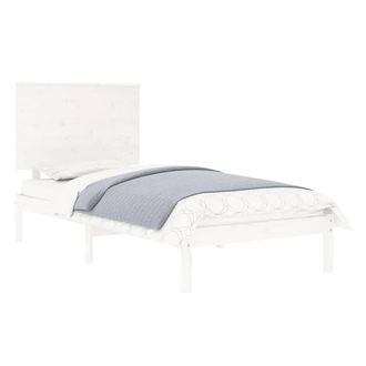 Berkfield Home Beautiful Bed Frame White Solid Wood Pine 90x200 cm
