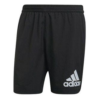 adidas Logo Printing Sports Running Shorts Black H59883