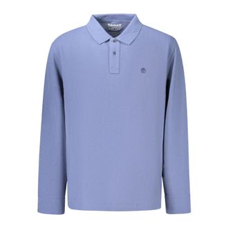 Timberland Millers River Long-Sleeve Pique Polo - Heren - Tops - Blauw - Maat: 2XL Katoen