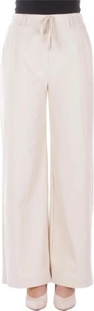 Max Mara Wide Broeken - Dames - Wijde Broeken - Beige - XS - Broeken