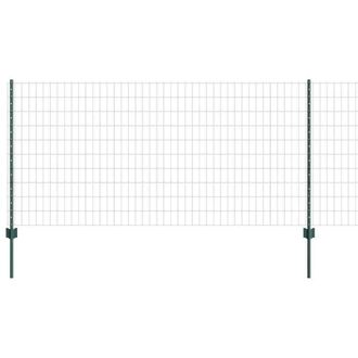 Berkfield Home Euro Fence with 11 U Posts Green 1x25 m Steel