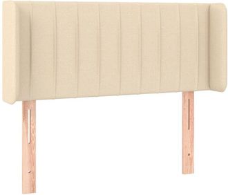 vidaXL Cabecero Con Led De Tela Crema 103x16x78/88 Cm Vidaxl