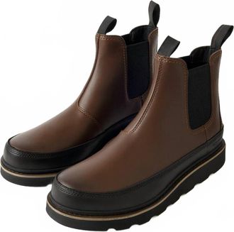 Sorel Mens Slabtown Chelsea Boots In Brown/black