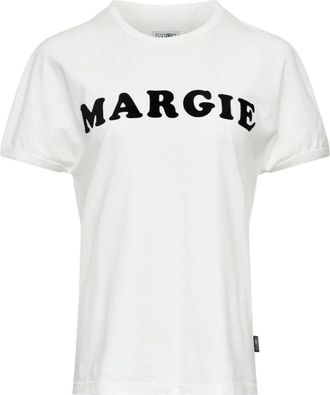 Maison Margiela Margie T-Shirt - Dames - T-shirts - Grijs - S - Katoen - Tops