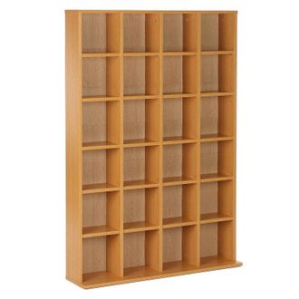 HOMCOM Shelves Rack Unit 24-Beech | TJ Hughes