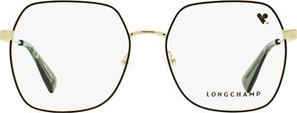 Longchamp LO2148 Square Metal Optical Frames Eyeglasses - Gold