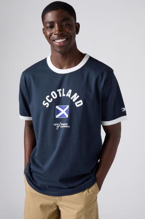 Levi's T-shirt Ringer Levis Scozia - Uomo - 2XS - Blu / X Scotland
