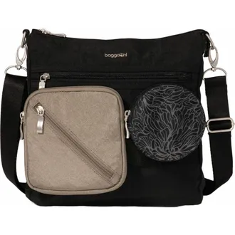 Baggallini Snap & Go Modular Slim Crossbody Bag in Black at Nordstrom