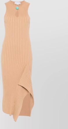 Stella McCartney ribbed sleeveless cotton midi dress
