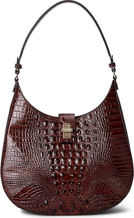 Brahmin Fallon Slim Shoulderbag Womens Handbags Pecan, Polyester