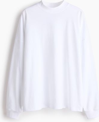 H&M Shirt mit Rundausschnitt - White