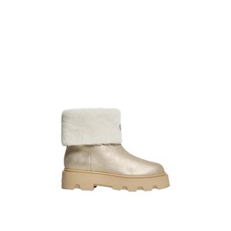 Moncler Moncler Aurea Mid Shearling Boots, Women, Grey, Size: 37,5