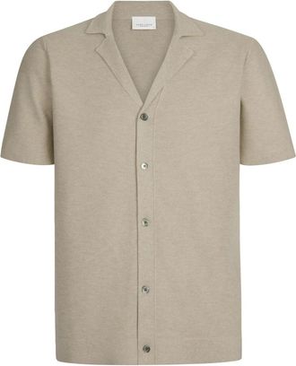Profuomo Ppxd 10032 Polos - Heren - Korte mouwen Overhemden - Beige - L - Overhemden