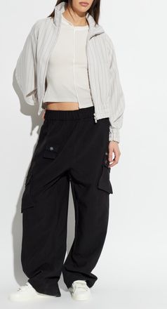 Yohji Yamamoto T-shirt With Printed Logo, Womens, Cream