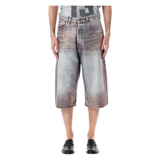 Acne Studios Denim Shorts, male, Blue, Size: L Judda Glitter Short