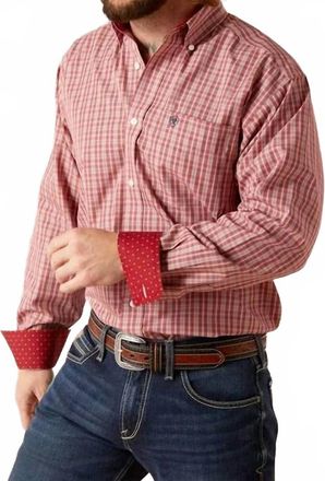 Ariat Wrinkle Free Kairo Classic Fit Shirt In Red