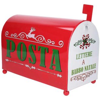 Vacchetti Cassetta posta metallo rosso nbd-9061 cm34x16,5h22