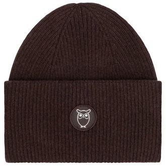 Knowledge Cotton Apparel Big Rib Beanie M&uuml;tze - Unisex | braun