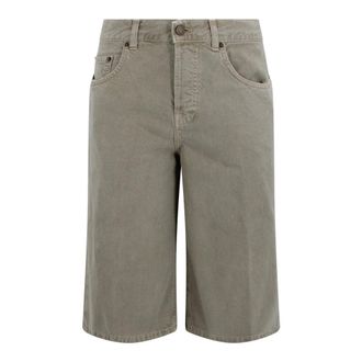 Haikure Denim Shorts, female, Beige, Size: W24 Becky Twill 45 Shorts
