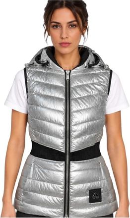 Moose Knuckles Show Jump Vest - Dames - Bodywarmers - Grijs - S - Leer - Jassen
