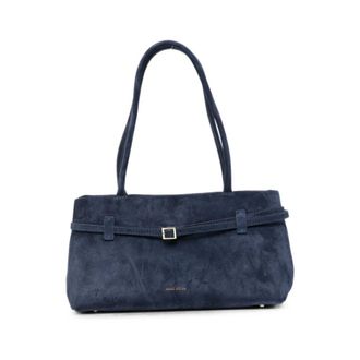 Manu Atelier Dames, Tassen, Blauw, Maat: ONE Size Su&egrave;de