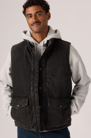 Levi's Bexley Puffer Vest - Hombre - 2XL - Negro / Late Night Adventures