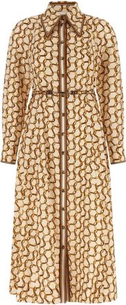 Zimmermann Midi Rokken - Dames - Shirt Kleedjes - Beige - XS - Linnen - Kleedjes