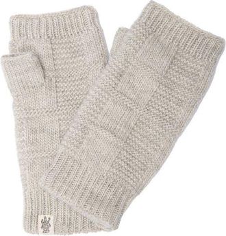 Nirvanna Designs Checkered Handwarmers in Linen at Nordstrom