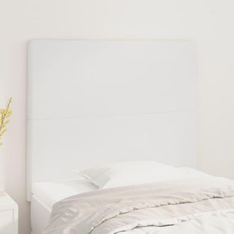 vidaXL Cabeceros 2 Unidades De Cuero Sint&eacute;tico Blanco 90x5x78/88 Cm Vidaxl