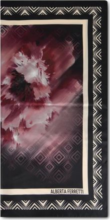Alberta Ferretti Zijde Print Sjaal - Dames - Zijden sjaals - Veelkleurig - ONE Size - Satijn - Accessoires
