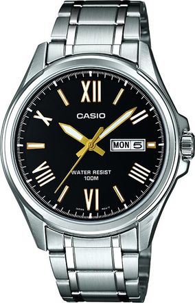 Casio Mens Men Watch MTP-1377D-1AVEF - Silver Stainless Steel - One Size