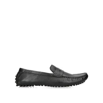 Kurt Geiger Mens Leather Rocky Loafers - Black Leather (archived) - Size UK 6