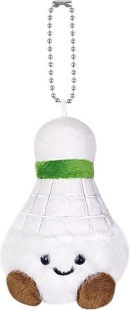 Generic Bag Charm, Shuttlecock Keychain Cute, Badminton Keychains for Backpack, Velvet Material Build, Easy Attachment Pendant, Decorative Bags Accessory, Car