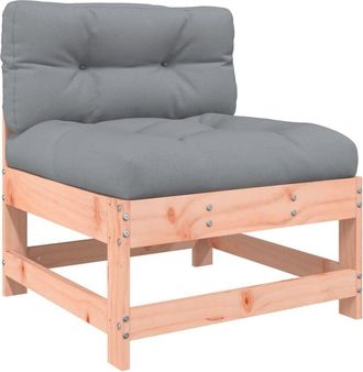 vidaXL Vidaxl - Sof&aacute; central con cojines madera maciza de abeto de Douglas