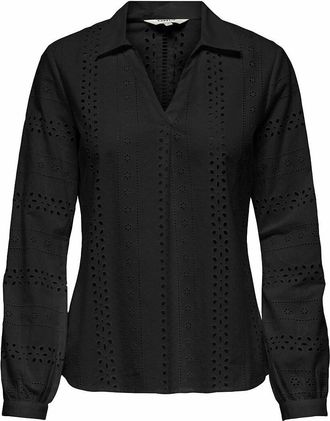 Only Hemd in ajour borduursel