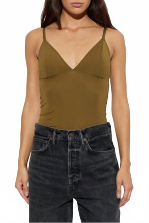 Gestuz Slim Fit Camisole Top In Military