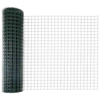 Berkfield Home Euro Fence with 5 U Posts Green 1.4x10 m Steel