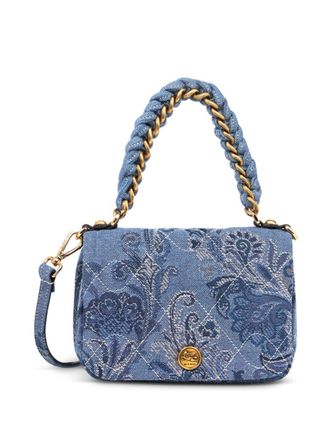 Etro Bond floral-jacquard mini bag - Blue
