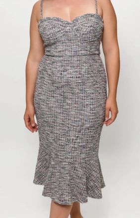 Hutch Selene Dress In Stitch Tweed