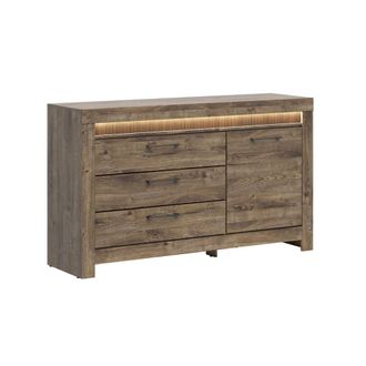 Petits Meubles Buf&eacute; 1 puerta 3 cajones con led paneles de mdf madera
