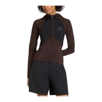 adidas EQT Hooded Top - Sport - Mujer - Marr&oacute;n - XS