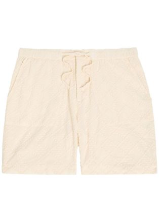 SMR Days Escobelle Embroidered Cotton Shorts - Beige - Xxl
