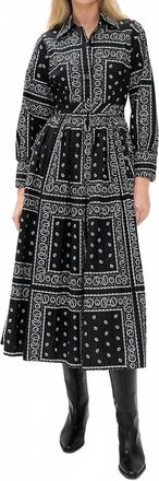 Hunter Bell Hattie Midi Dress In Aces Wild Black