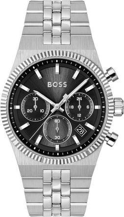BOSS Candor Prime Chronograph Bracelet Watch, 41mm in Black at Nordstrom